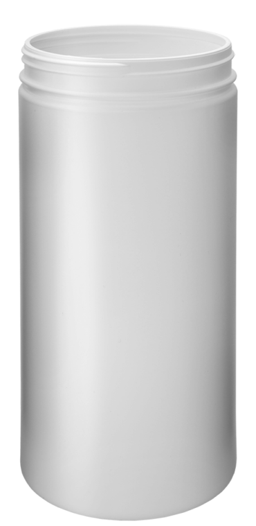 Pot cylindrique 2500ml 135CT HDPE blanc